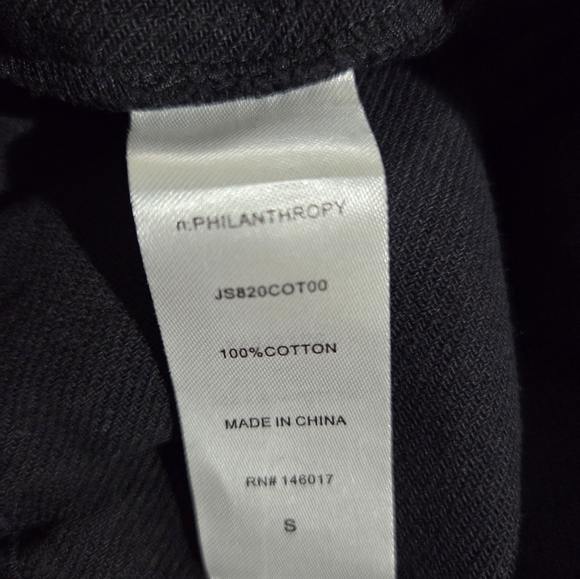 n: PHILANTHROPY Gingham Jumpsuit in Black Cat Size Wms Small Drawstring NWT - Picture 9 of 10